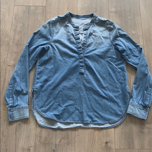 VINCE Jean Shirt Size 10 / Medium - Picture 6 of 11